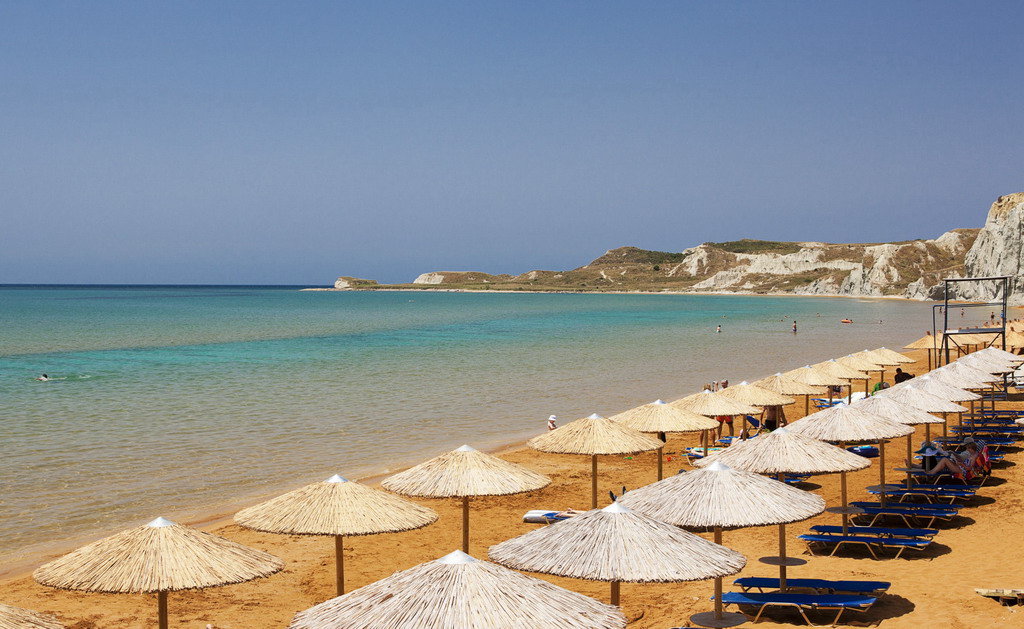  Plaža Ksi na ostrvu Kefalonija 